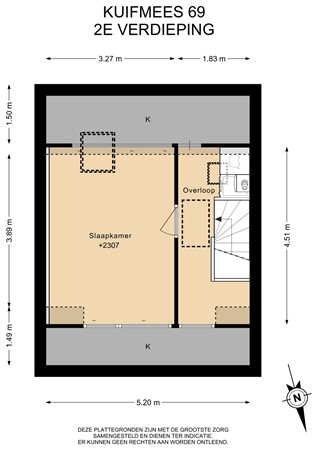 Floorplan - Kuifmees 69, 1423 NN Uithoorn